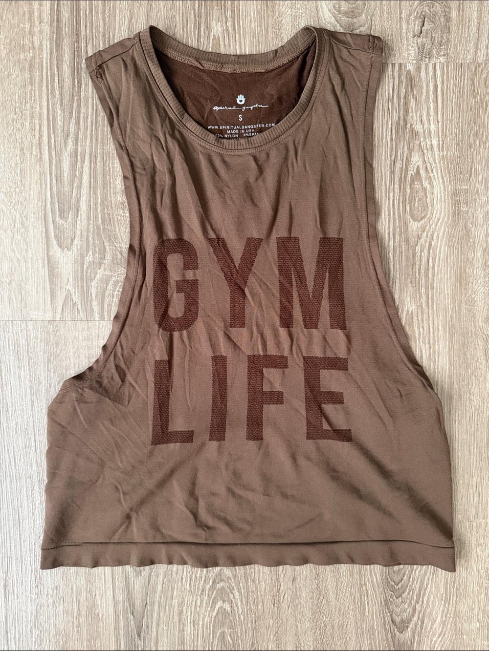 Spiritual Gangster Brown 'GYM LIFE' Muscle Tank